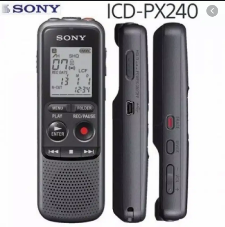 Sony ICD-PX240  Mono Digital Voice Recorder Black