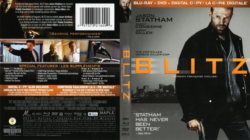 BLITZ BLU-RAY , DVD , DIGITAL COPY