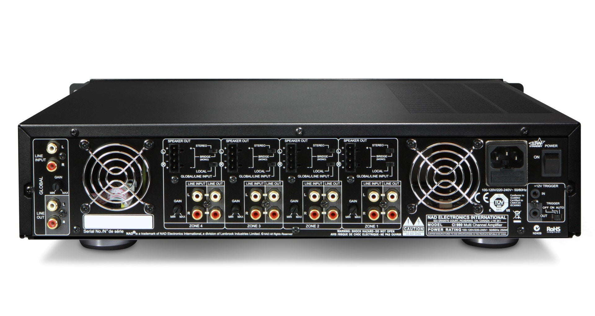 NAD CI 980 8-channel multi-room power amplifier