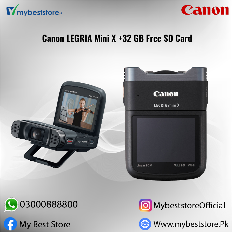 Canon LEGRIA Mini X +32 GB Free SD Card