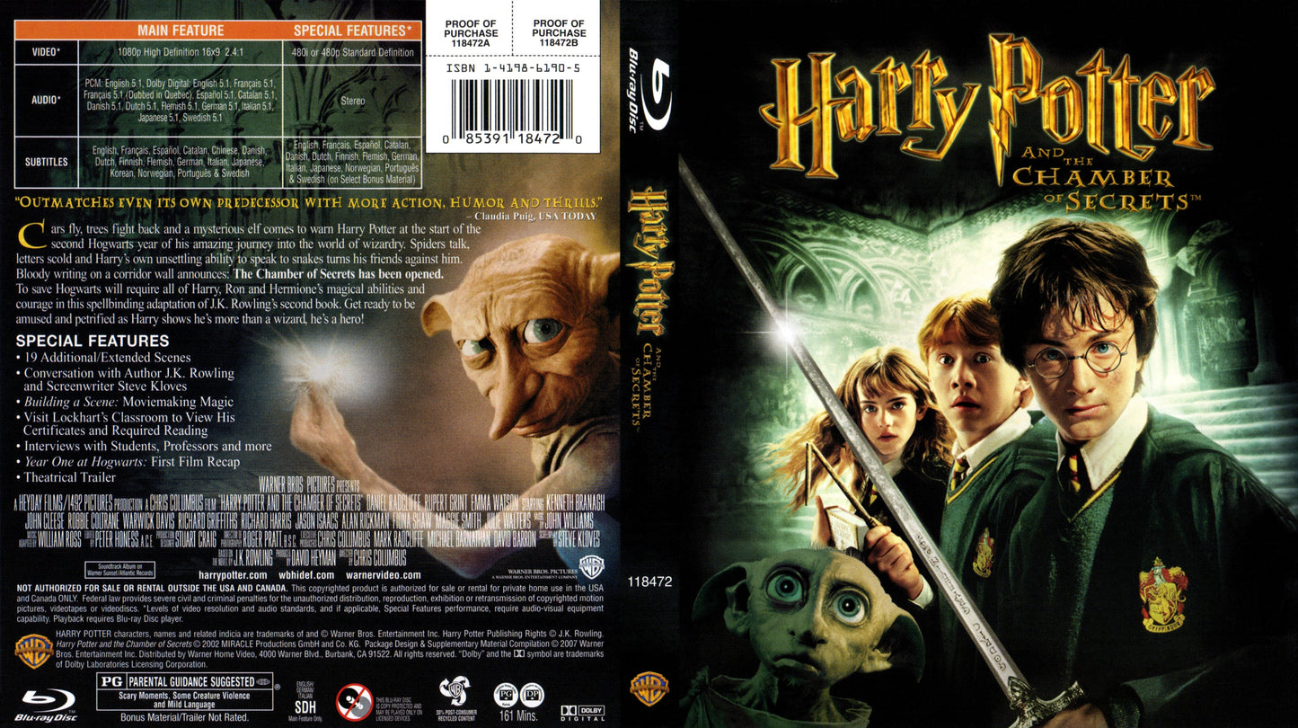 Harry Potter and the Chamber of Secrets [Blu-ray]