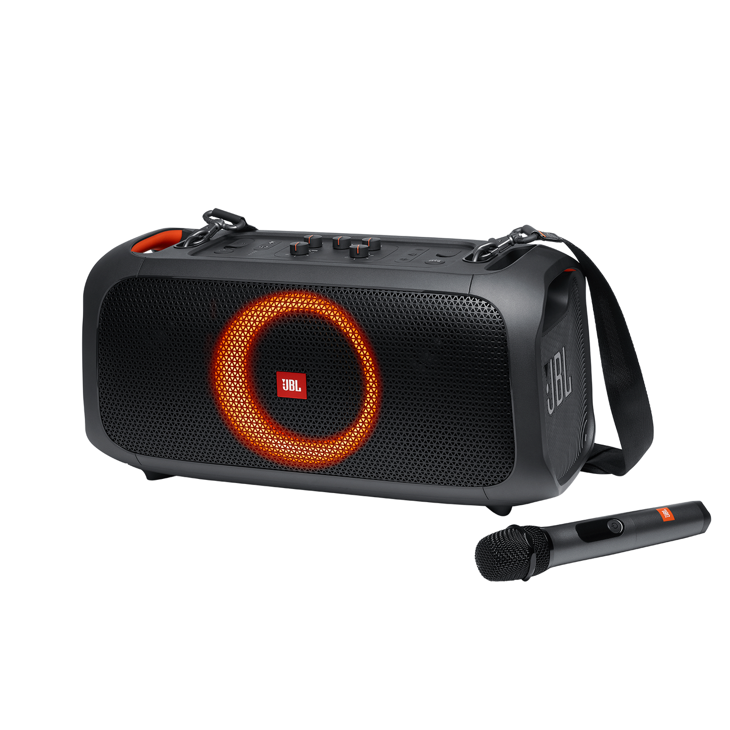 JBL PartyBox On-The-Go Wireless Bluetooth Portable Speaker 100W 2 Mics