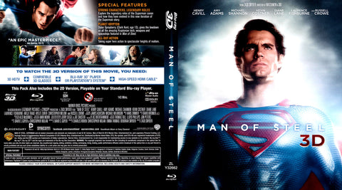 Man of Steel (Blu-ray 3D + Blu-ray + DVD)