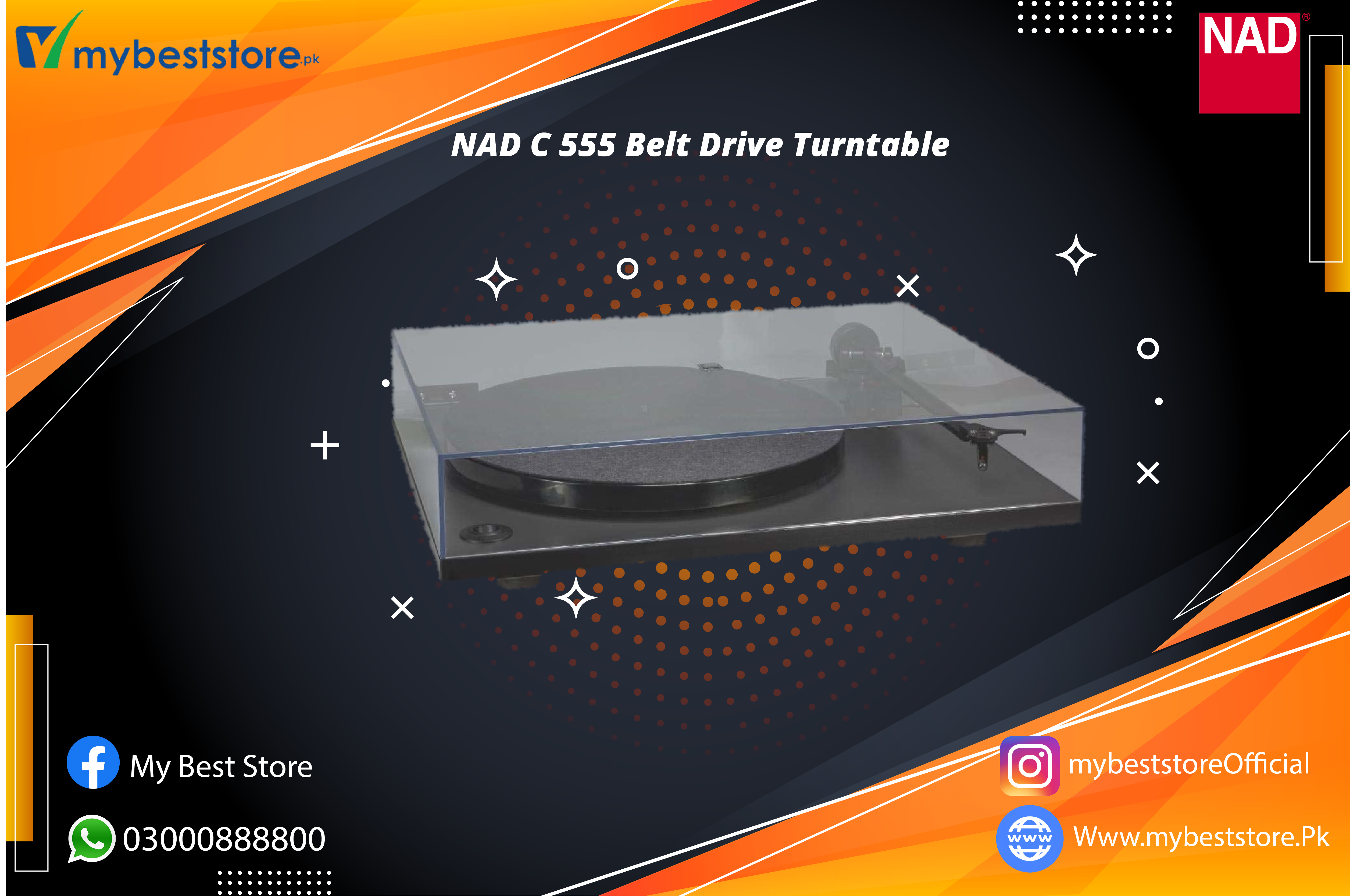 NAD C 555 Belt Drive Turntable