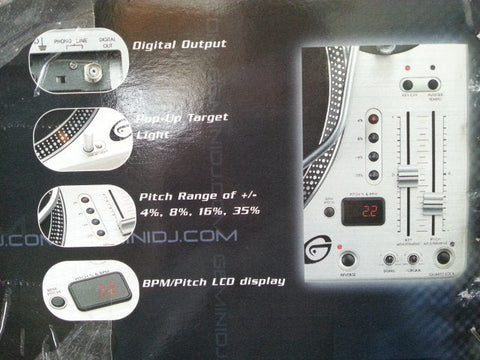 Gemini PDT-6000 Digital High Torque Turntable
