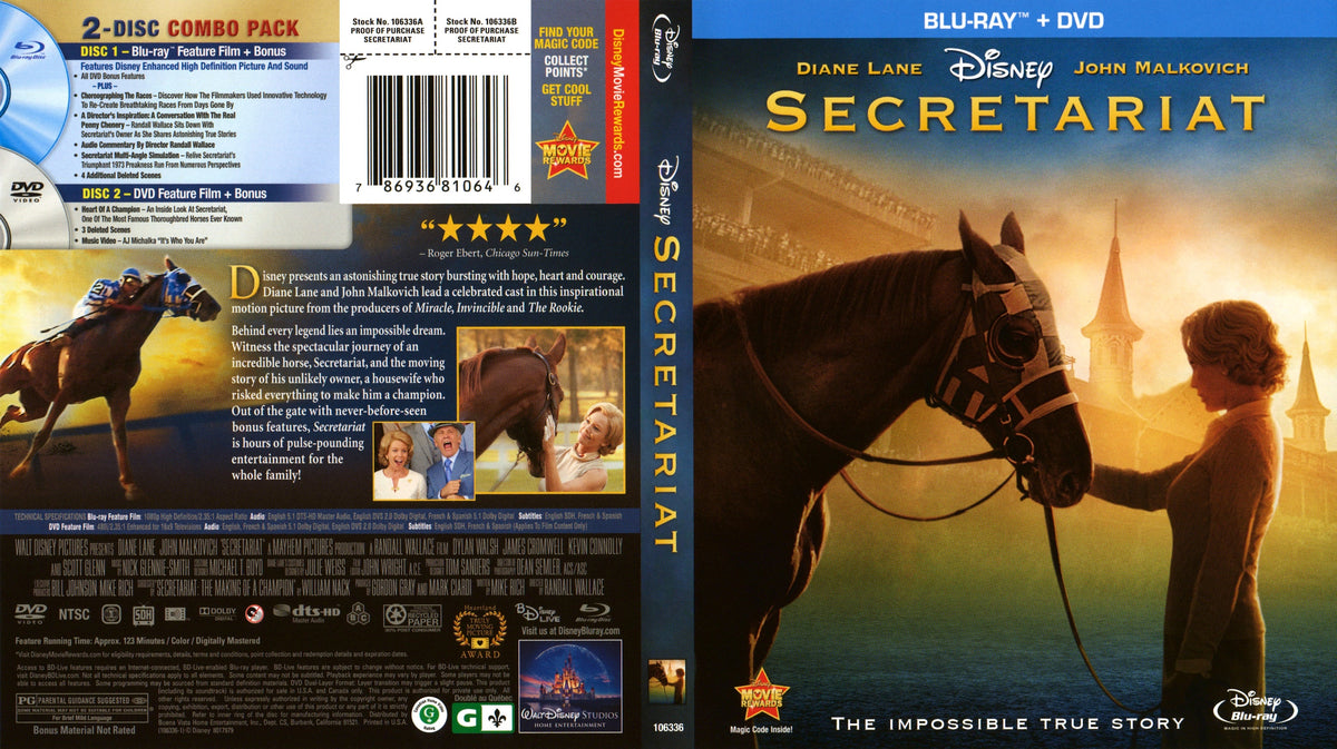 Secretariat (Two-Disc Blu-ray/DVD Combo)