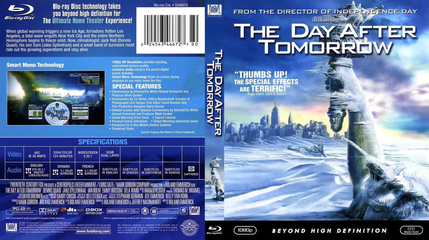 The Day After Tomorrow [Blu-ray]