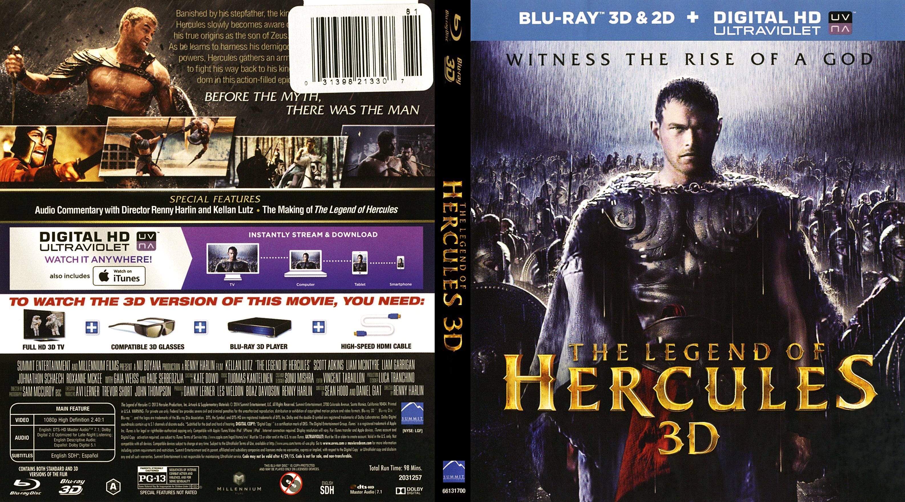 The Legend of Hercules [Blu-ray 3D + Blu-ray]