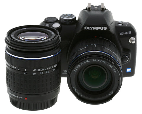Olympus E410 10MP Digital SLR Camera with 14-42mm  and 40-150mm  Lenses