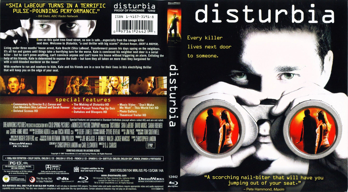 Disturbia [Blu-ray]