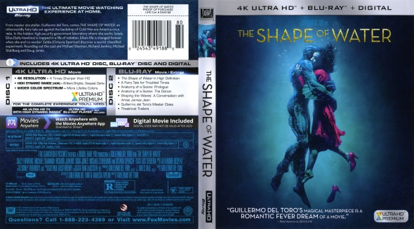The Shape of Water 4K Ultra HD Blu-Ray Digital