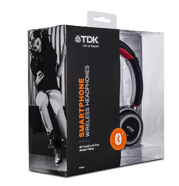 TDK WR680 Wireless On-Ear Black Bluetooth Headphones