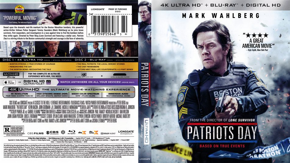 Patriots Day 4K Ultra HD + Blu-ray + Digital HD