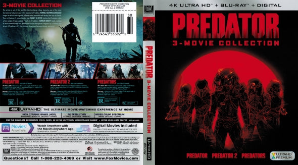 Predator: 3-Movie Collection 4K Ultra HD + Blu-Ray + Digital