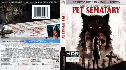 Pet Sematary  4K Blu Ray Digital