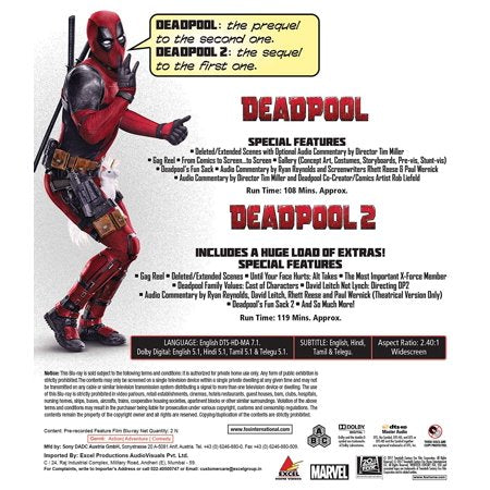Deadpool: The Complete Collection (For Now) 4K Ultra HD + Blu-Ray + Digital