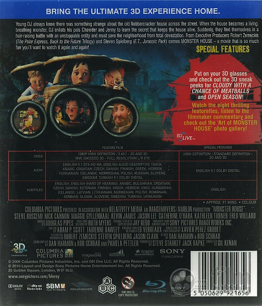 Monster House 3D [Blu-ray 3D] [2010]