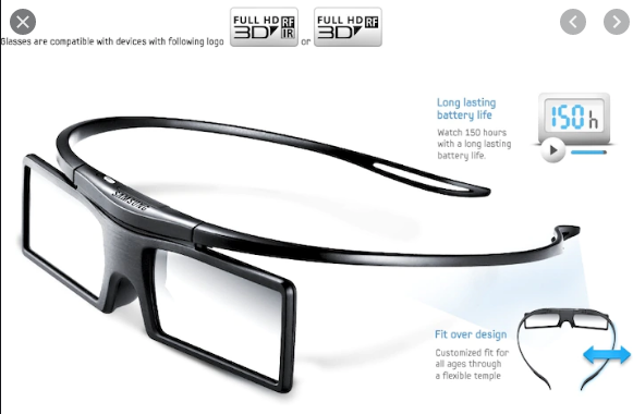 Samsung SSGP30502 - Twin Pack of 3D Active Glasses