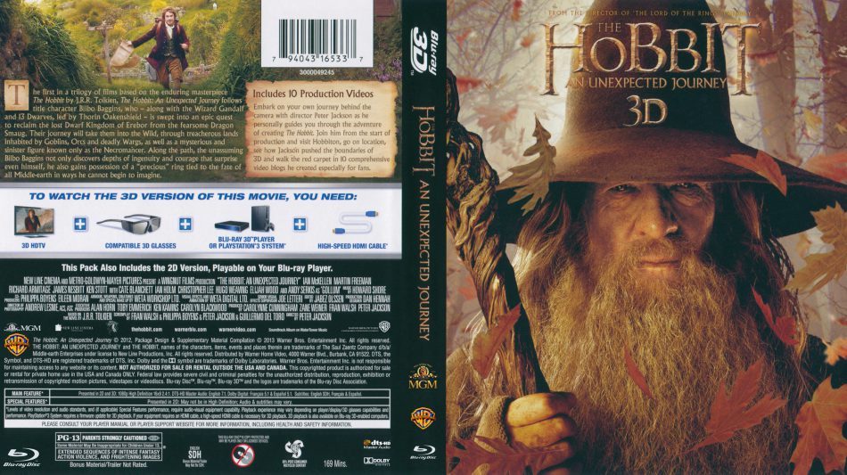 The Hobbit: An Unexpected Journey 3D Blu-ray