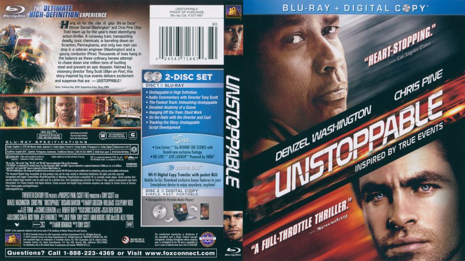 Unstoppable BD Combo [Blu-ray] [Blu-ray] (2011)