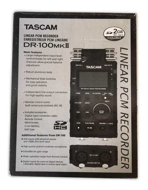 TASCAM DR-100 MK II - Handheld Digital Recorder