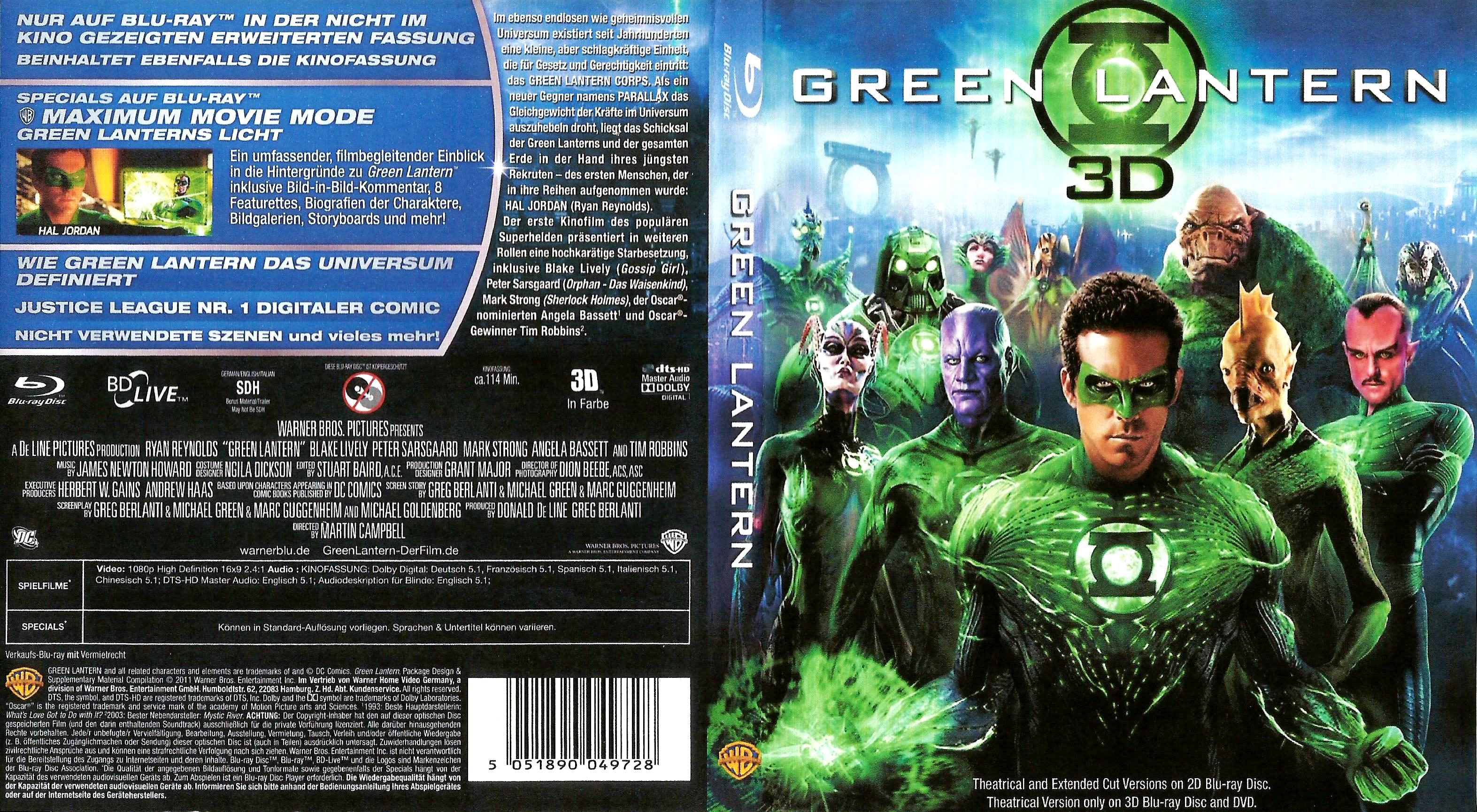 Green Lantern [Blu-ray 3D + Blu-ray]