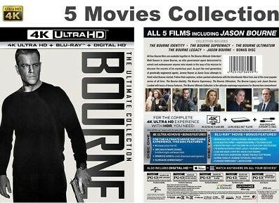 The Bourne Ultimate Collection 4K Ultra HD  + Blu-Ray + Digital