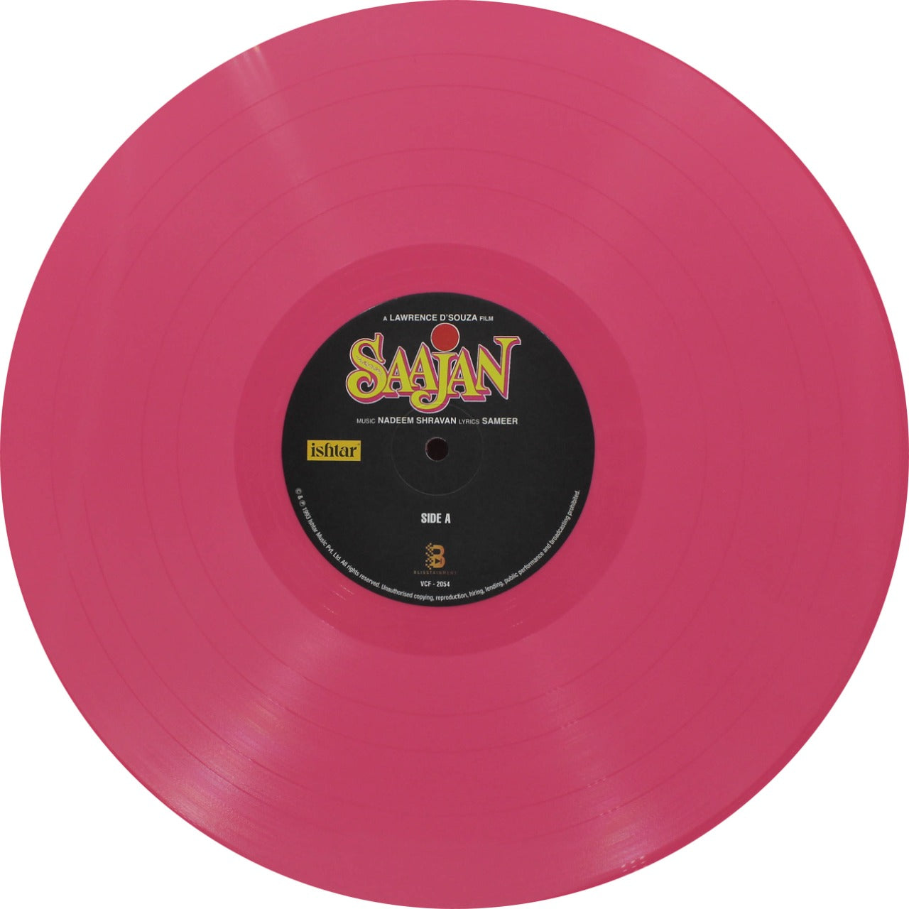 Saajan - Cover Book Fold - Pink Colour - LP Record IN STOCK