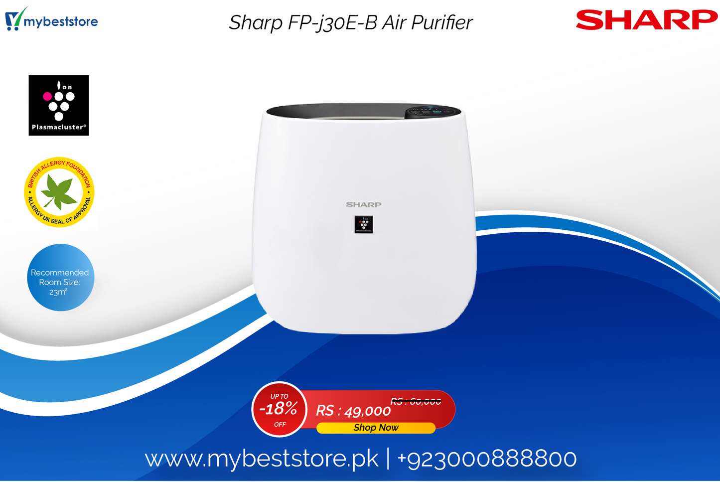 Sharp FP-j30E-B Black without humidity