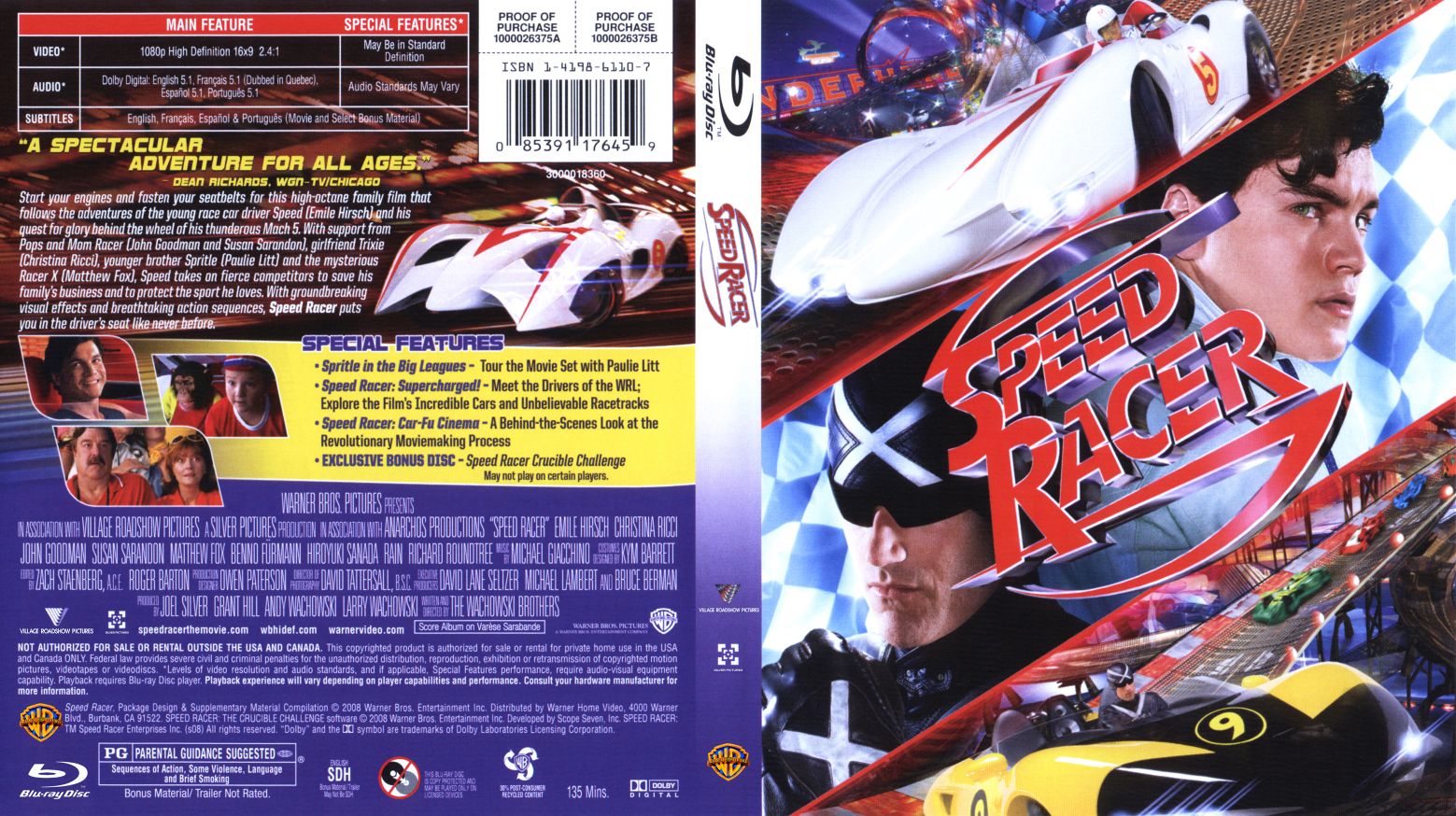 Speed Racer 3 Disc  [Blu-ray]