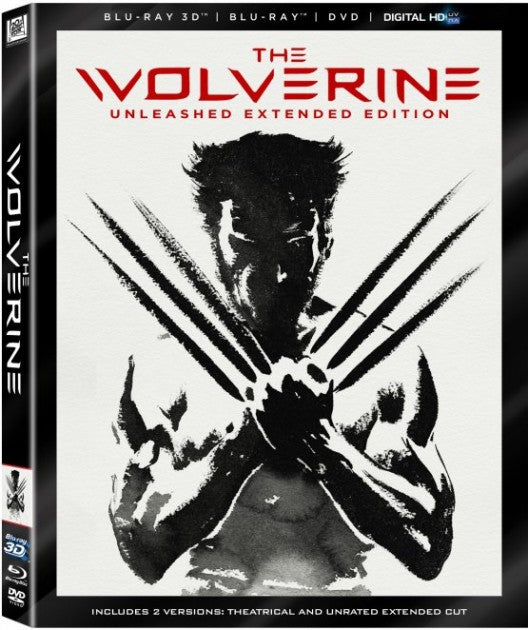 The Wolverine 3D Blu-ray 4 disc set
